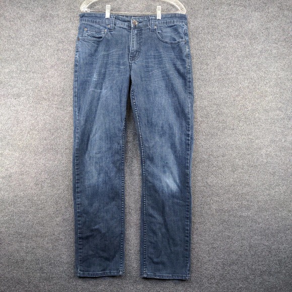 Urban Pipeline Men's Relaxed Straight Jeans Blue Actual 34x33 Denim 5-Pocket - Picture 2 of 11